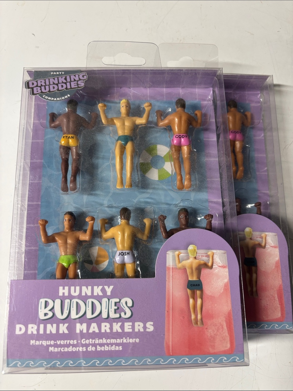 Hunky Buddies Drink Markers - Multi Color